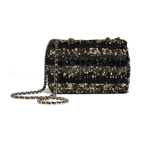 gold metallic chanel flap|Flap bag, Sequins & gold.